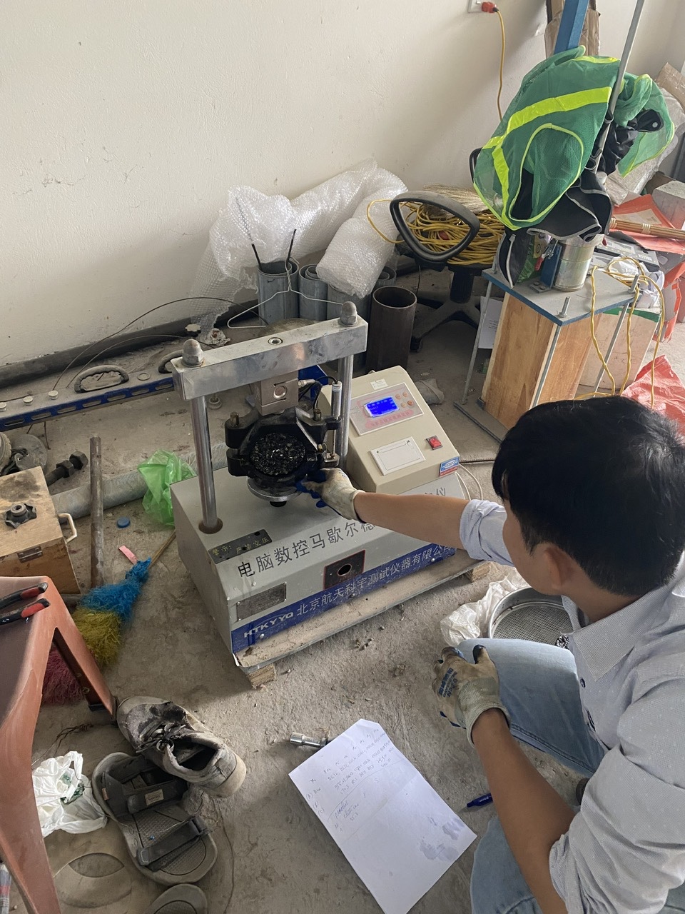 THÍ NGHIỆM VẬT LIỆU TRONG PHÒNG